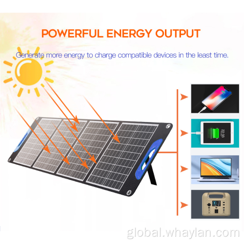 Folding Solar Portable Power Station With Solar Panel Outdoor Solar Charger Foldable Solar Panel with USB Factory